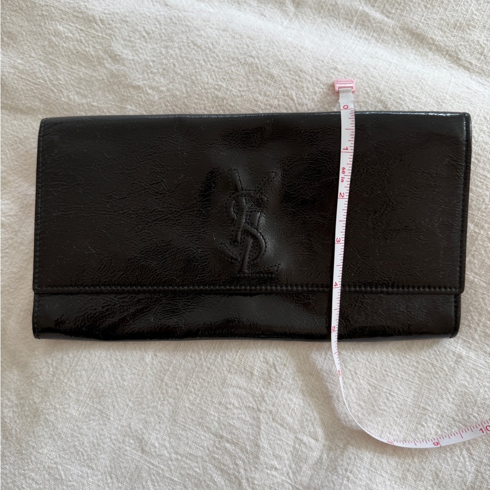 YSL - Saint Laurent Bella de Jour patent leather clutch - Picture 3 of 5